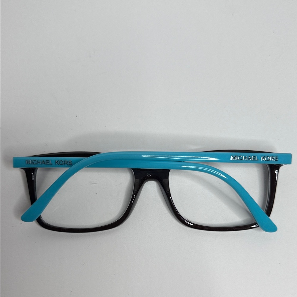 Michael Kors Chocolate Frames with Blue Temples - Picture 2 of 7